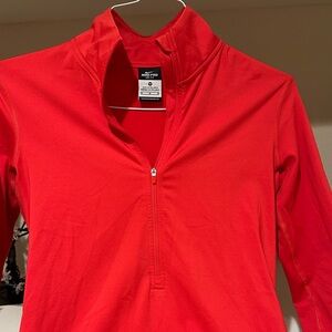 Nike Red Quarter-Zip Top